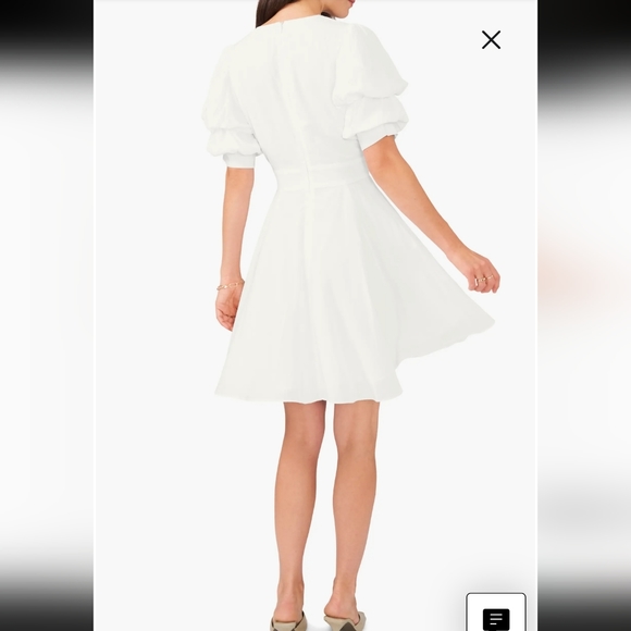 New! 1. State Tiered short Bubble Sleev Dress sz XS - Picture 4 of 16